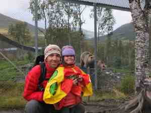 les ours sont a l'arrière-plan